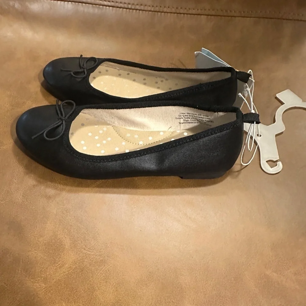 Cat & Jack Girls Diana Ballet Flats Black